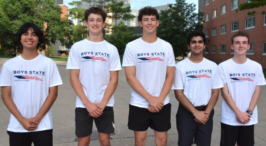 2026 State Officials (from left): State Treasurer Baron Rodvold; Lieutenant Governor Beckett Romain; Governor Bo Barkley; Attorney General Raj Gugnani; and Secretary of State Jackson Roberts.